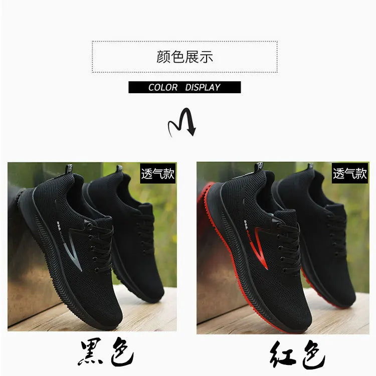 Spring Summer Men's Shoes Autumn Mesh Breathable Anti-Odor New Casual Sports Shoes Rubber Sole Comfortable Men's Footwear
