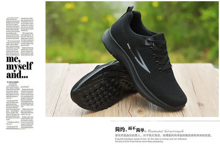 Spring Summer Men's Shoes Autumn Mesh Breathable Anti-Odor New Casual Sports Shoes Rubber Sole Comfortable Men's Footwear