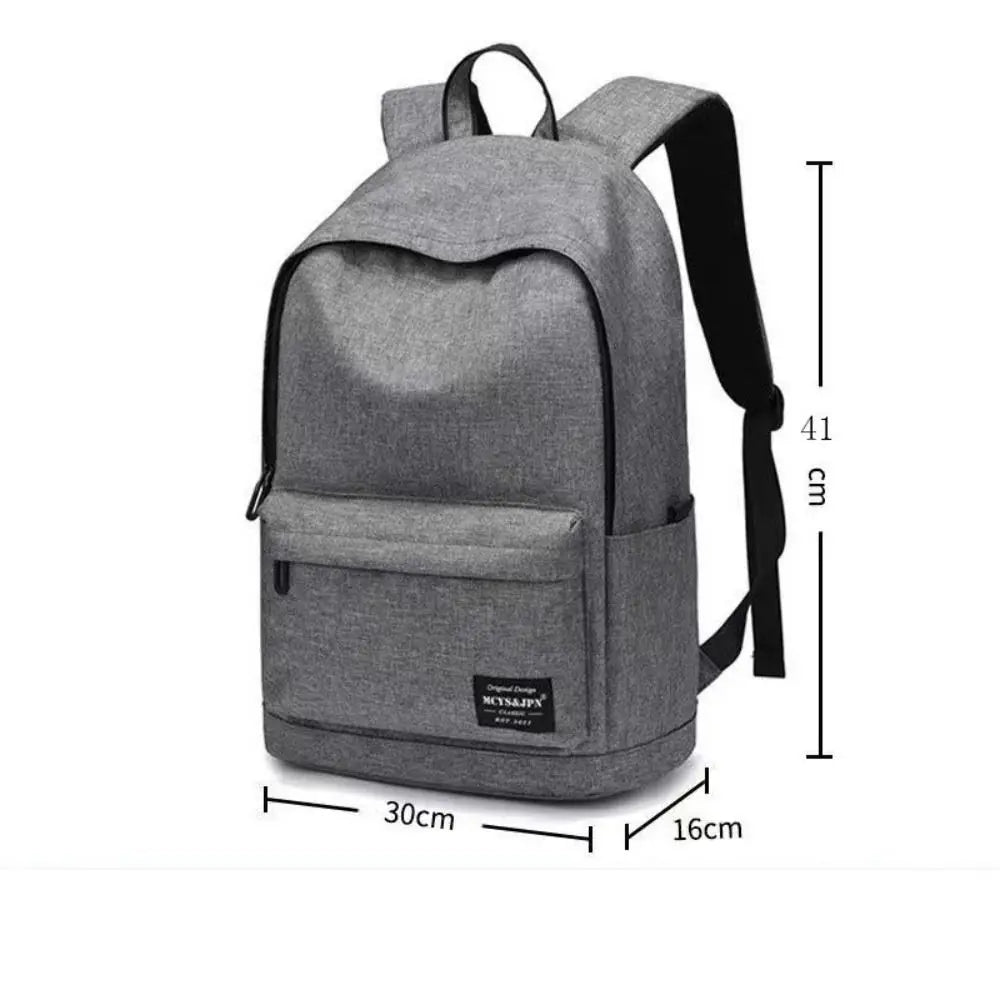Trendy Men's Minimalist Backpack Versatile Backpack Large Capacity School Student Computer Travel Bag Washable Unisex Backpack