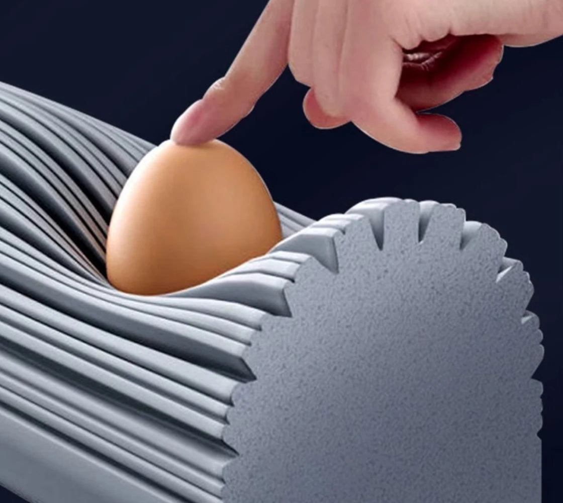 Squeezed Self Draining Rubber Cotton Mop Hand Free Magic Self-Cleaning Flat Mop Reusable Sponge Household Floor Cleaning Tool