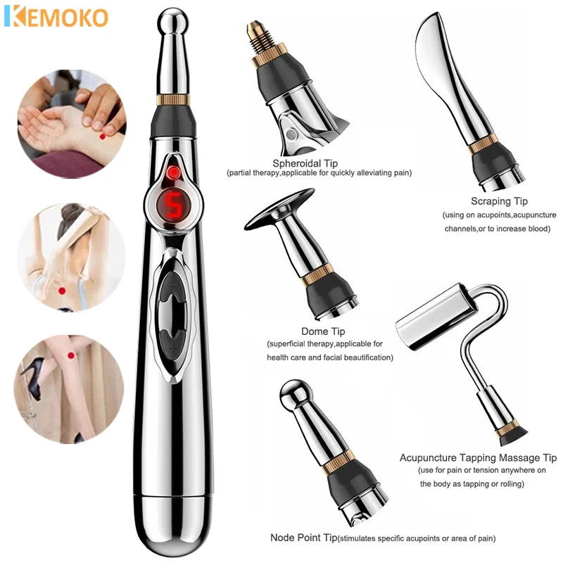 Electronic Acupuncture Pen Acupuncture Point Meridian Energy Meridian Massage Acupuncture Acup Pain Relieving Health Care Tool