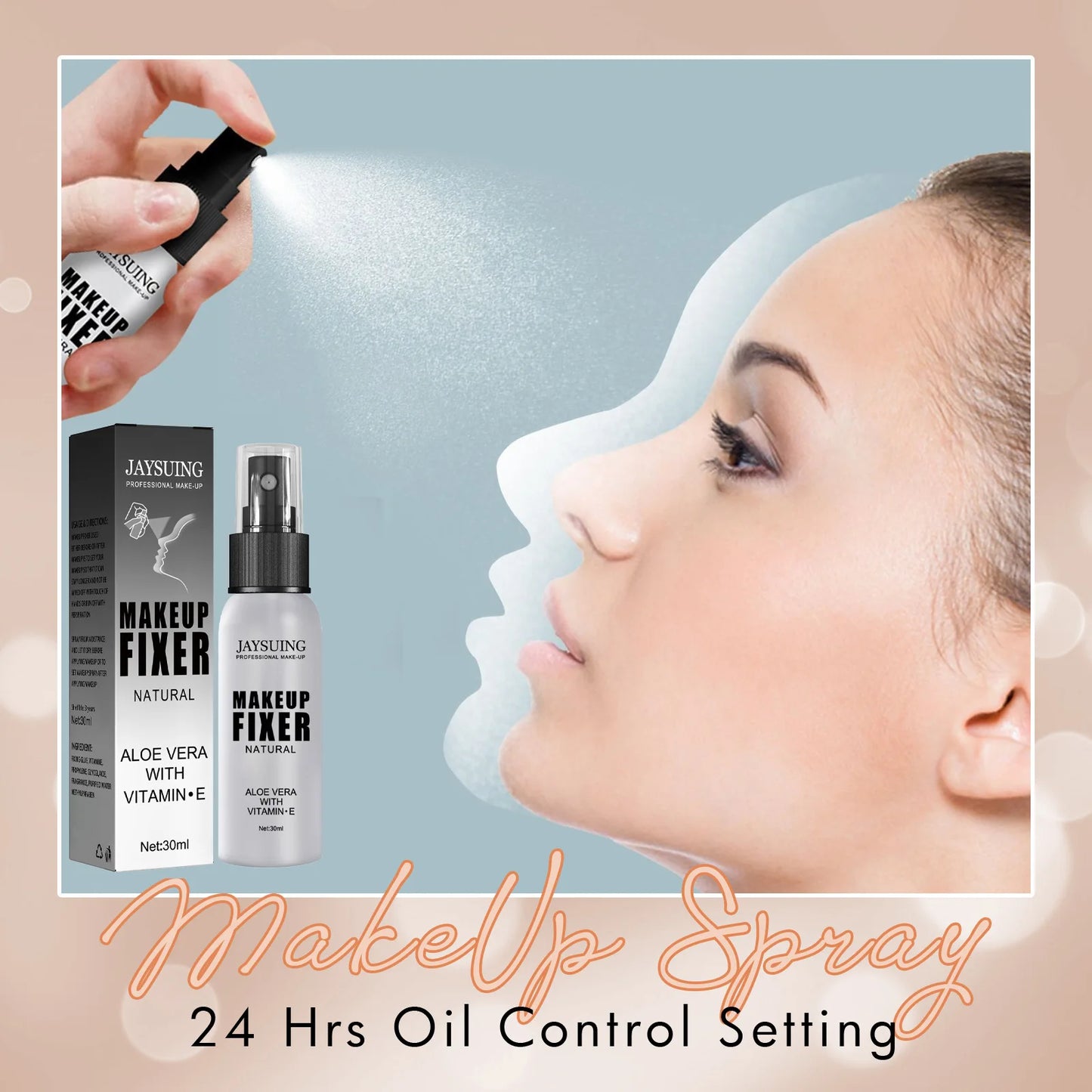 Makeup Setting Spray For Face Transfer-proof Long-lasting Oil-free No Creasing No Separation Refreshing Quick Fixer Makeup Spray