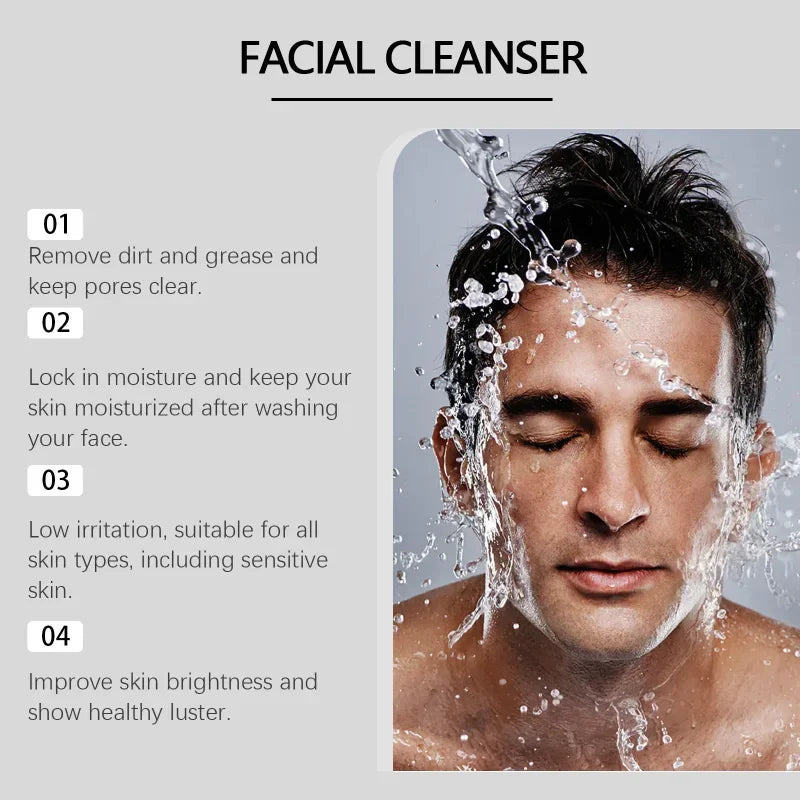 Z: SEA Amino Acid Facial Cleanser Long-acting Moisturizing and Oil Control Remove Blackhead Shrinking Pores Cleanser 150ml