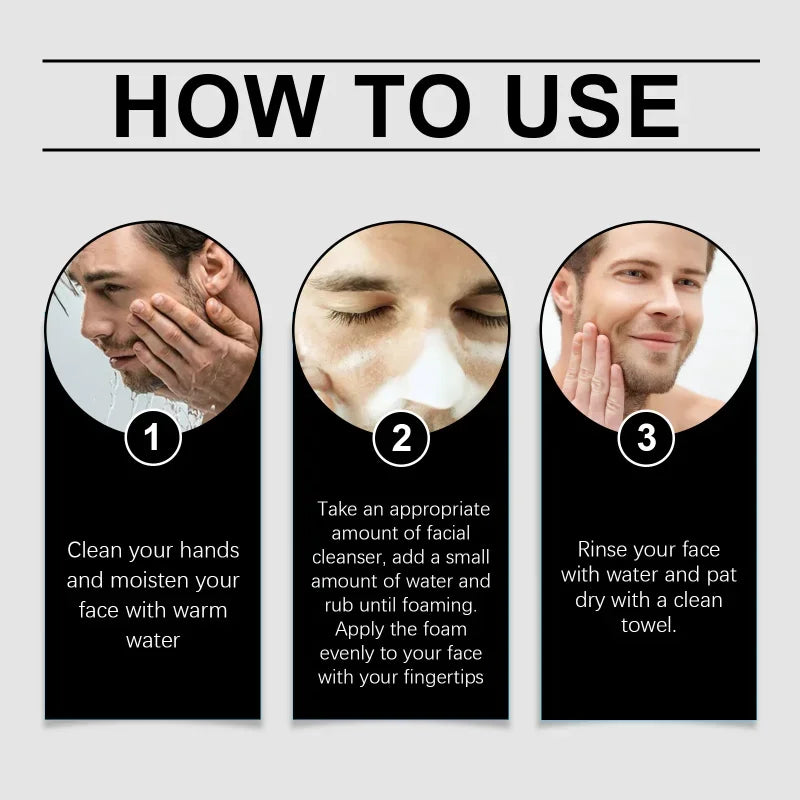 Z: SEA Amino Acid Facial Cleanser Long-acting Moisturizing and Oil Control Remove Blackhead Shrinking Pores Cleanser 150ml