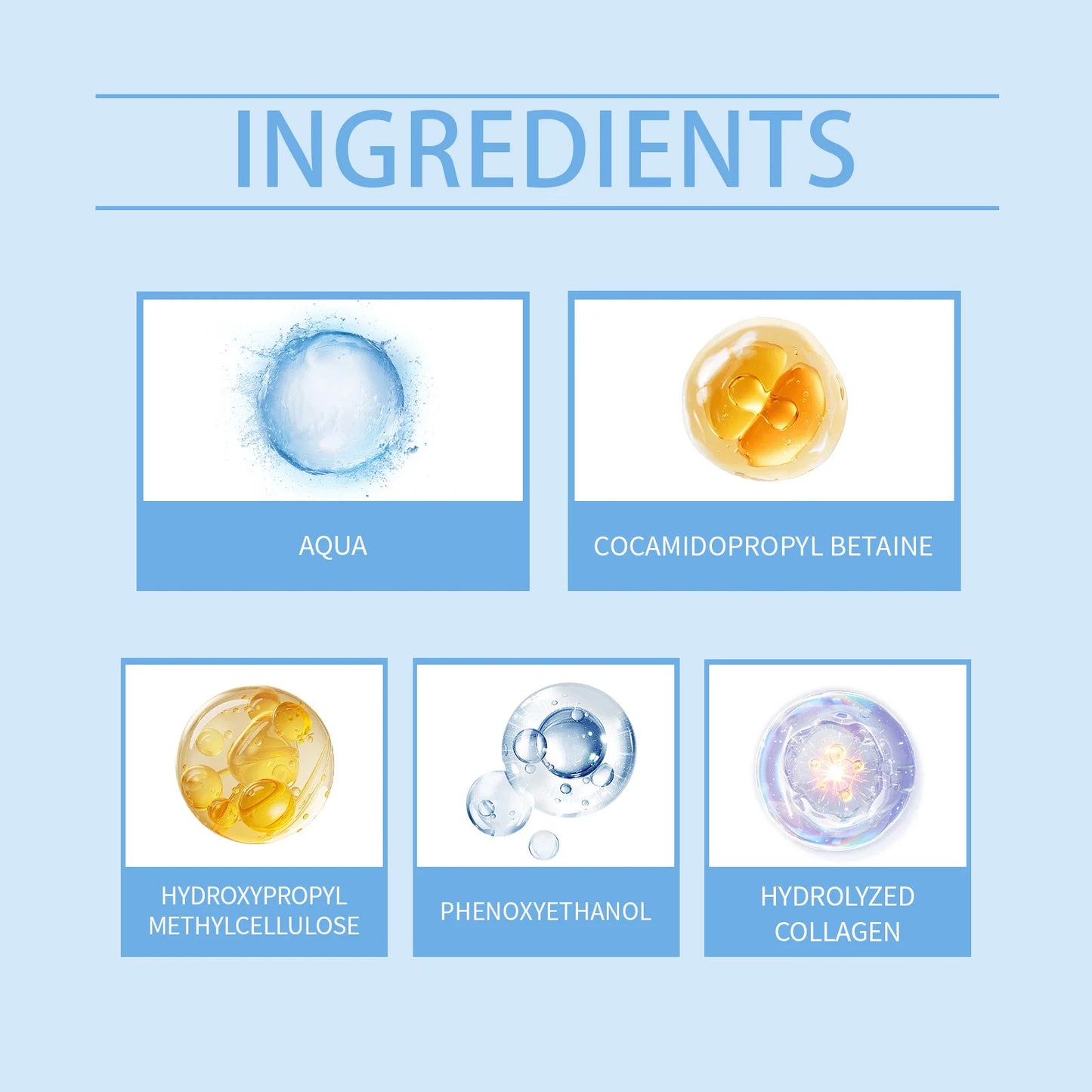 Collagen Facial Cleanser Mousse Deep Cleansing Skincare Controls Oil Moisturizing Firming Face Wash Foam Cleanser Skin Care
