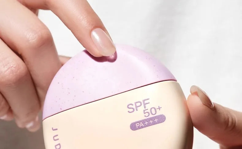 Judydoll SPF50+ sunscreen isolation cream purple makeup primer brightens and moisturizes purple bandage sunscreen