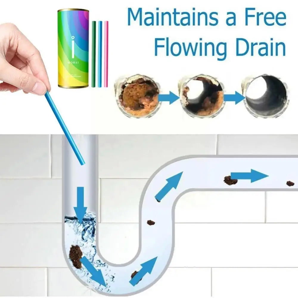 Kitchen Sink Sewer Cleaning Agent Remove Oil Pollution Toilet Bathtub Washbasin Pipe Cleaning Sticks Household Cleaning Products