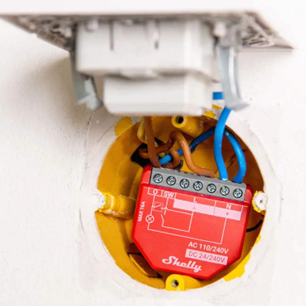 Shelly 1PM Gen4 Zigbee Smart Switch Wi-Fi With Power Monitoring Multiprotocol Support Fast Performance Low high voltage support