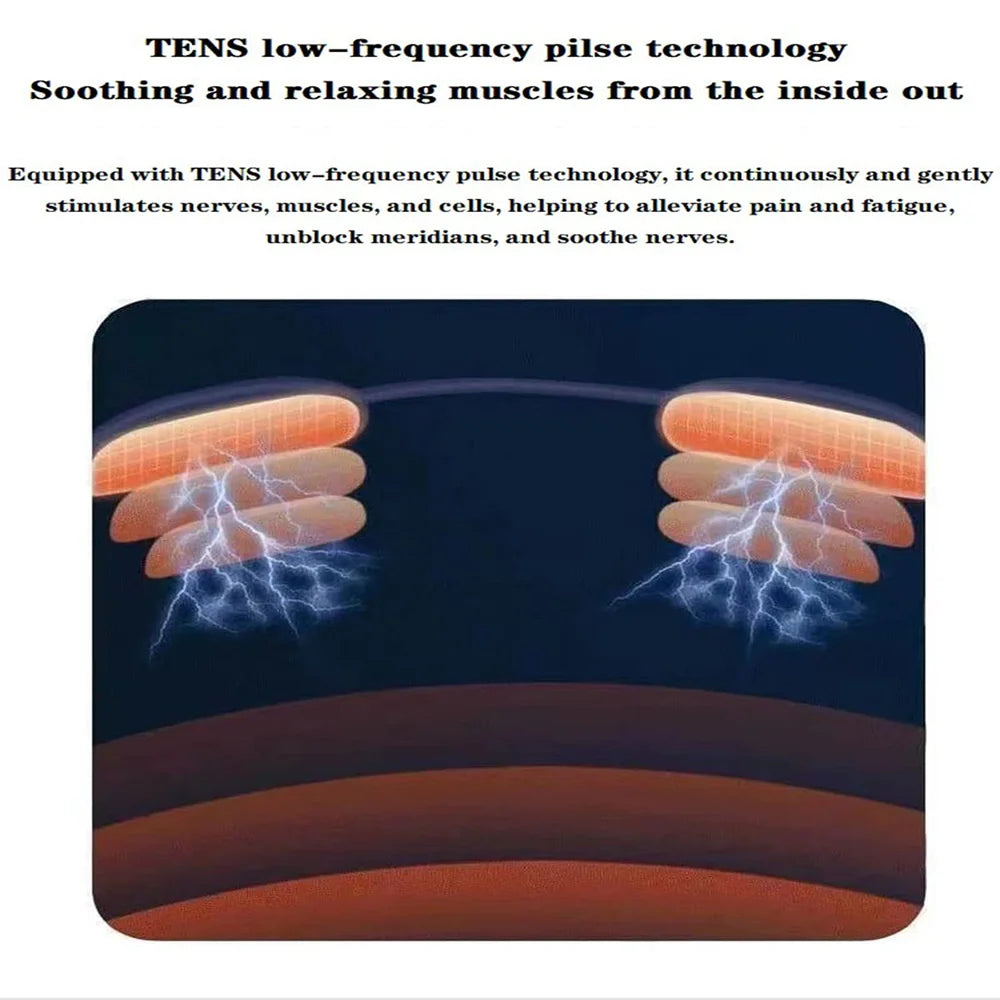 EMS Mini Massage Patch Portable Electric Neck Massager Shoulder and Neck Pulse Therapy Instrument Cervical Massage Patch