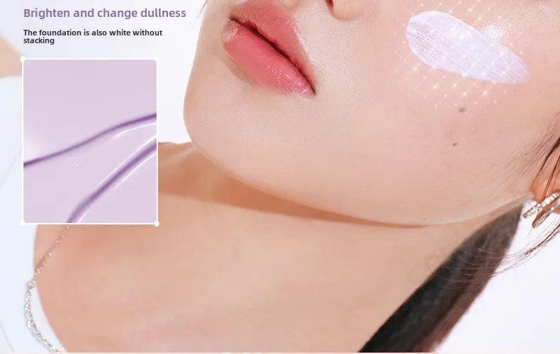 Judydoll SPF50+ sunscreen isolation cream purple makeup primer brightens and moisturizes purple bandage sunscreen