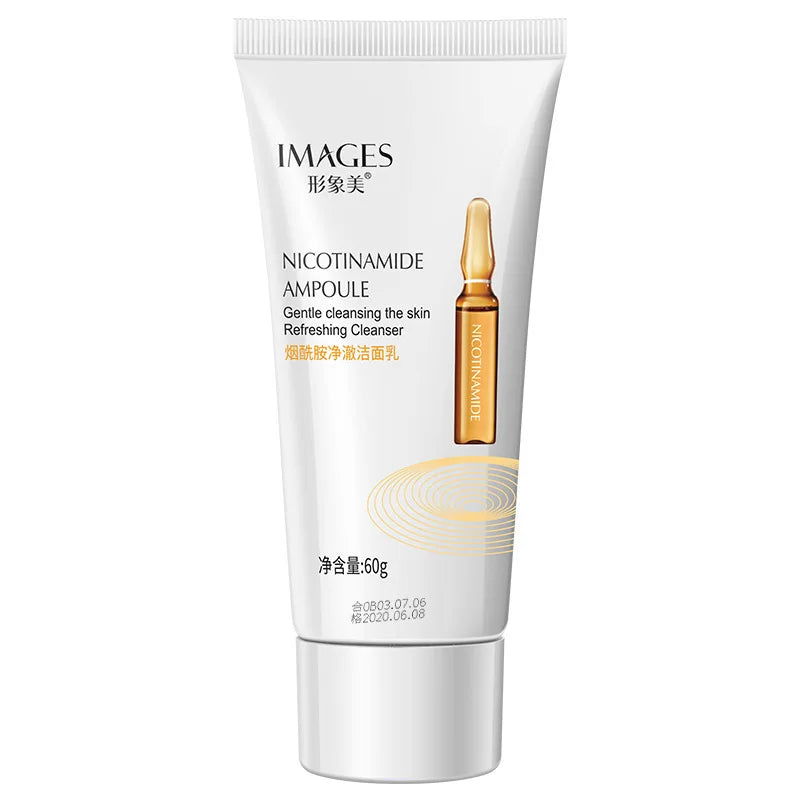 IMAGES Remover Deep Cleanser Foam Water-oil Balance Moisturizing Oil-Control Face Washing Products Hyaluronic Acid Nicotinamide