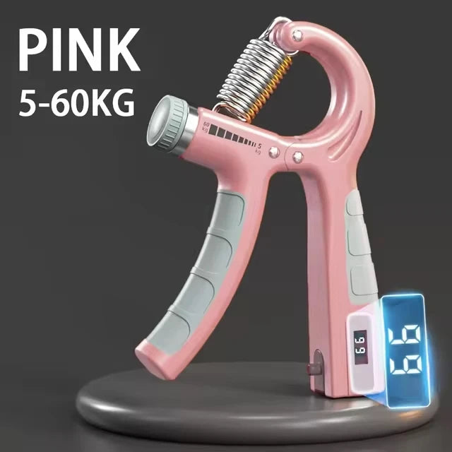 5-60kg Adjustable Hand Gripper Strengthener Hand Grip Trainer With Counter Wrist Forearm And Hand Exerciser For Muscle Building
