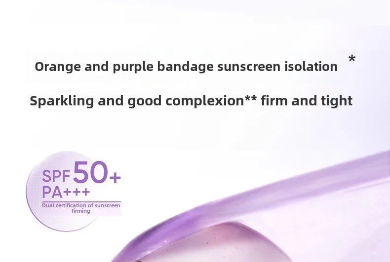 Judydoll SPF50+ sunscreen isolation cream purple makeup primer brightens and moisturizes purple bandage sunscreen
