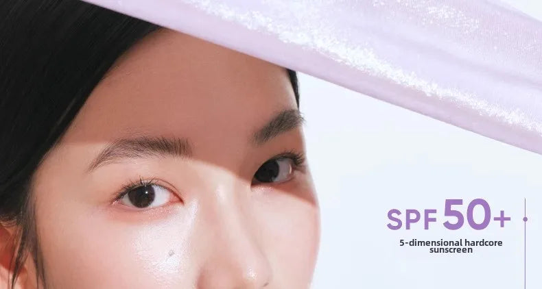 Judydoll SPF50+ sunscreen isolation cream purple makeup primer brightens and moisturizes purple bandage sunscreen