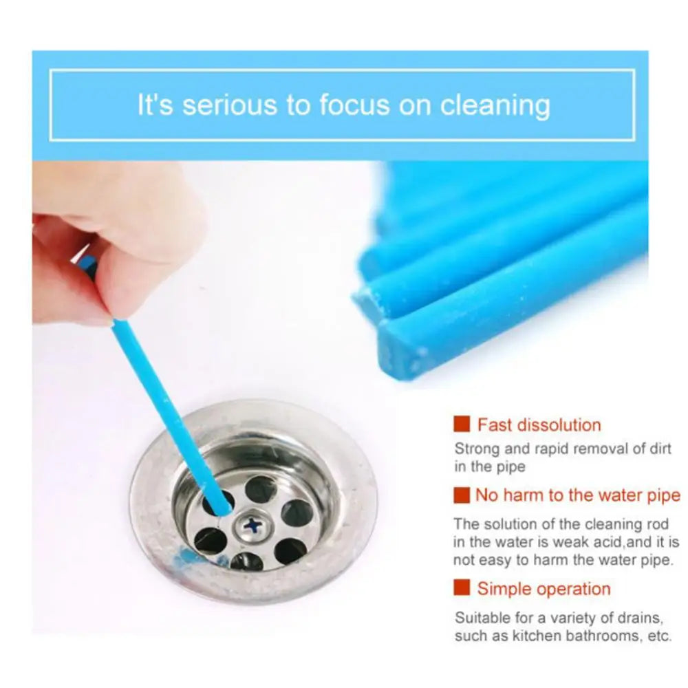 Kitchen Sink Sewer Cleaning Agent Remove Oil Pollution Toilet Bathtub Washbasin Pipe Cleaning Sticks Household Cleaning Products