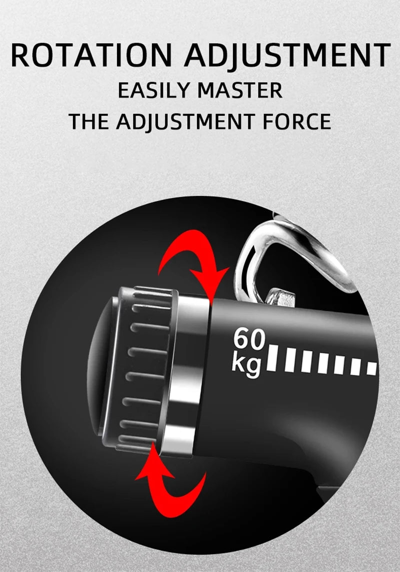 5-60kg Adjustable Hand Gripper Strengthener Hand Grip Trainer With Counter Wrist Forearm And Hand Exerciser For Muscle Building
