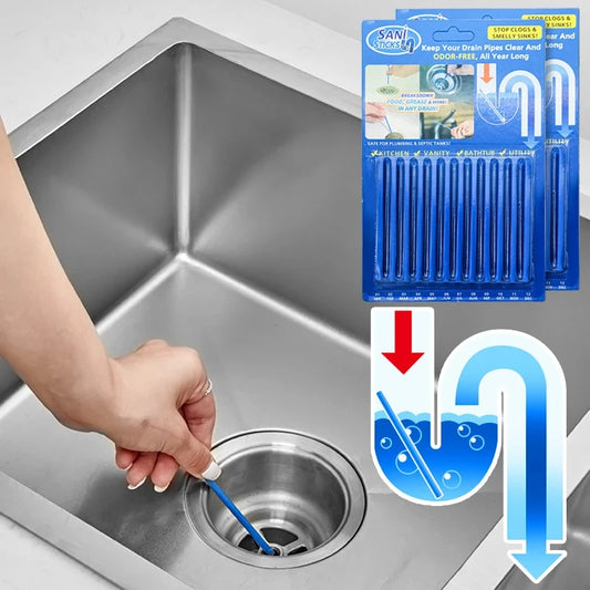 Kitchen Sink Sewer Cleaning Agent Remove Oil Pollution Toilet Bathtub Washbasin Pipe Cleaning Sticks Household Cleaning Products