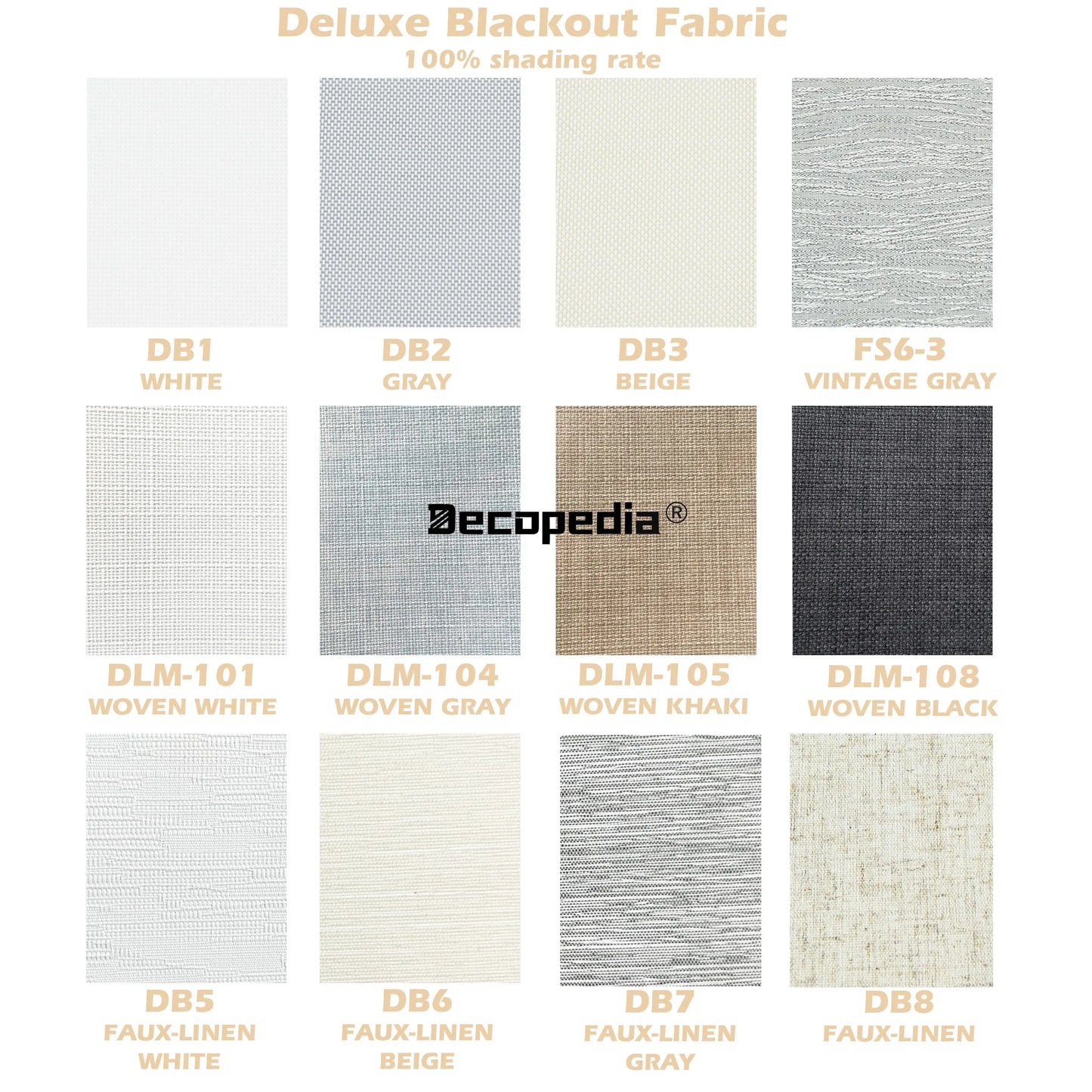 Decopedia Roller Blinds for Windows Motorized Cordless Smart Window Blinds Blackout Roller Day and Night Curtain for Living Room