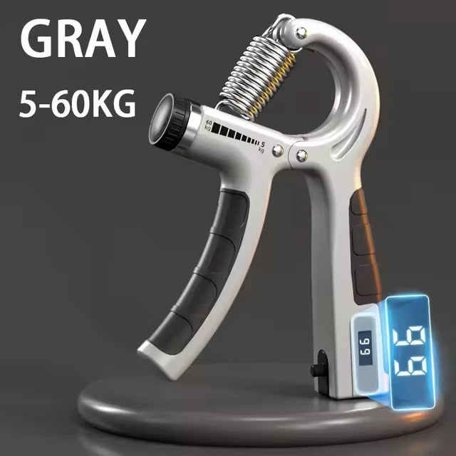 5-60kg Adjustable Hand Gripper Strengthener Hand Grip Trainer With Counter Wrist Forearm And Hand Exerciser For Muscle Building